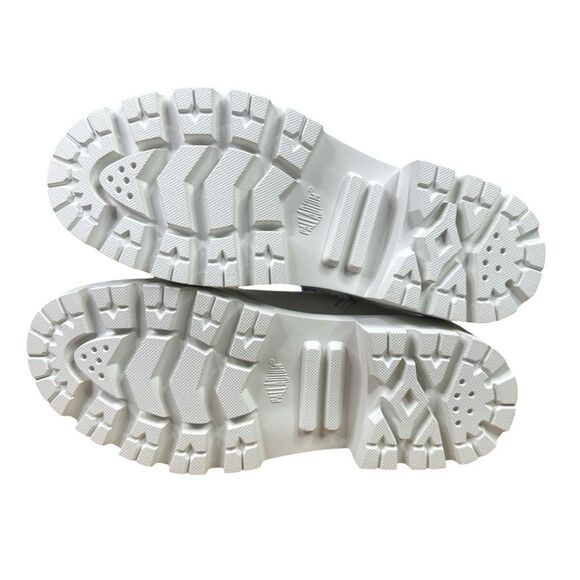 Palladium Pallabase Twill Round Toe Lace-Up Boots - Size 8 - Star White - Picture 8 of 12